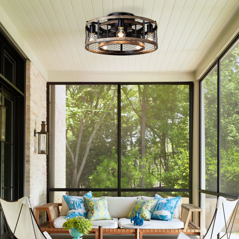 ELEMENT ACE Efficient Cage Ceiling Fan With Remote Control And Quiet Motor For Indoor Spaces image number 6