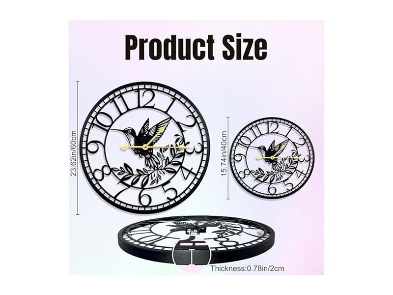 Suitable Wall Clock Silent Living Room Decor image number 1