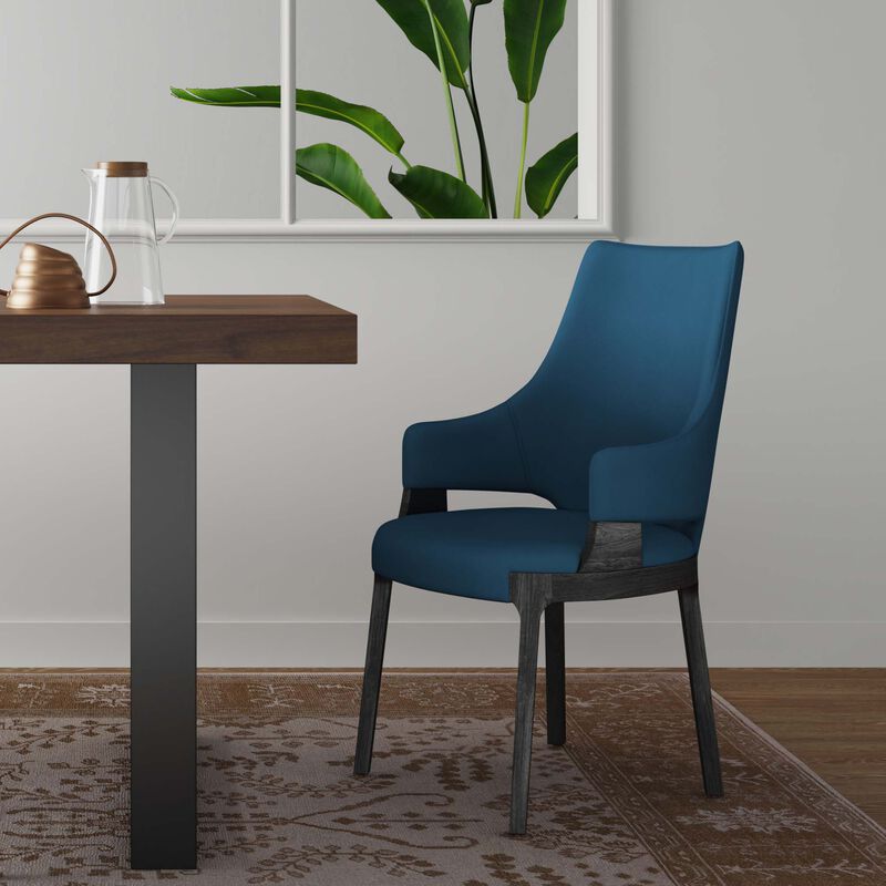Kara Blue Dining Arm Chair