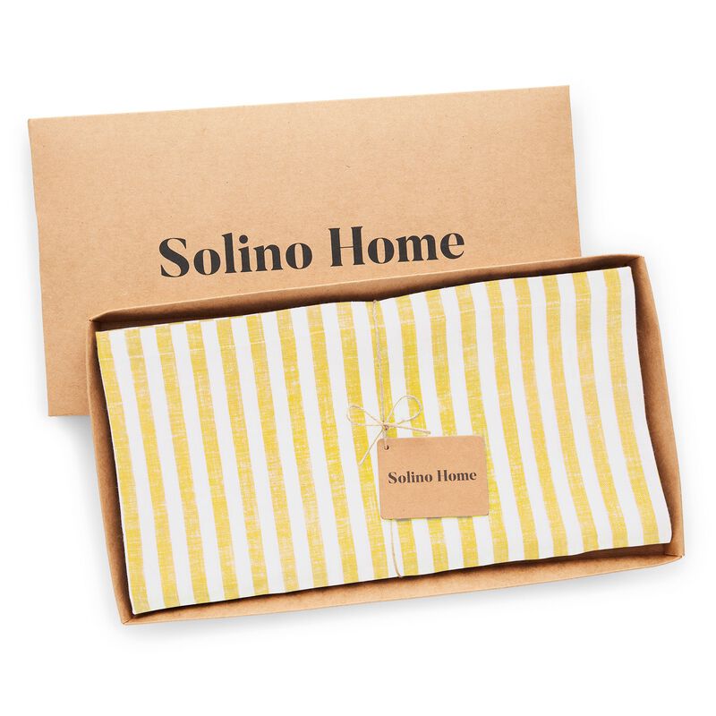 Linen Table Throw - Amalfi Stripe