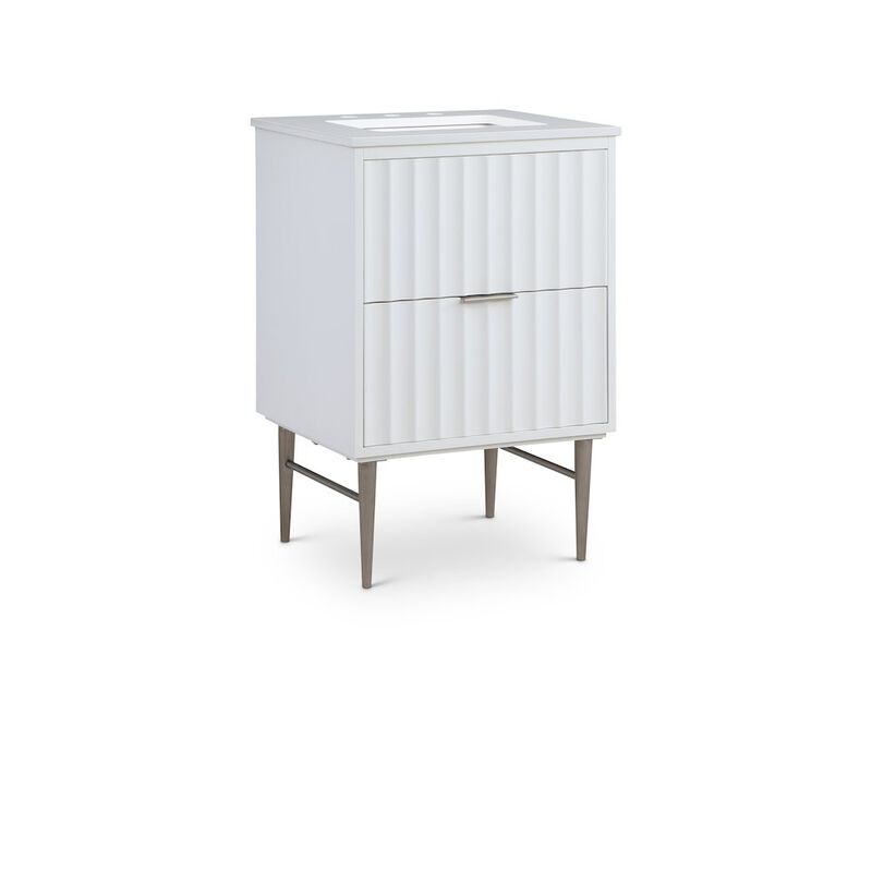 Meridian Furniture Modernist White Bathroom Vanity