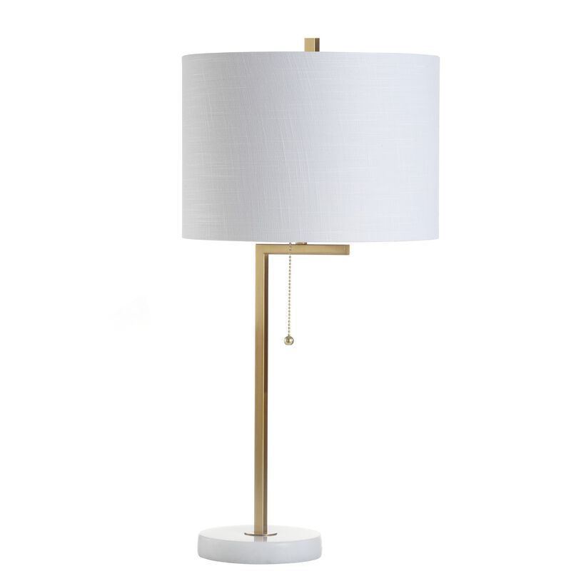 Alyssa 24.5" Metal/Marble LED Table Lamp