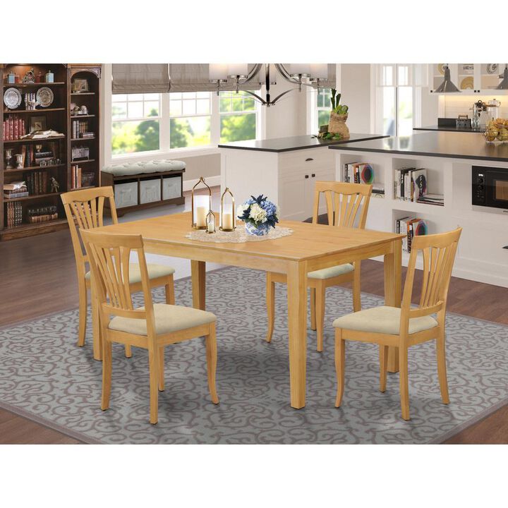 5 PC Small Kitchen Table set - Kitchen Table and 4 dinette Chairs