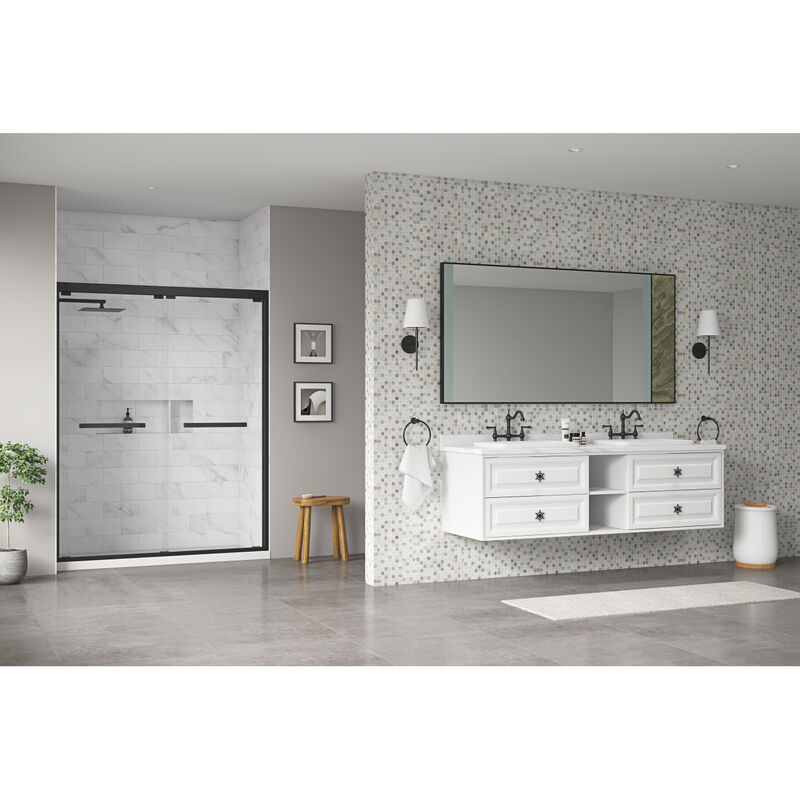 72x23x21in Wall Hung Double Sink Bath Vanity Cabinet Only in Bathroom Vanities without Tops
