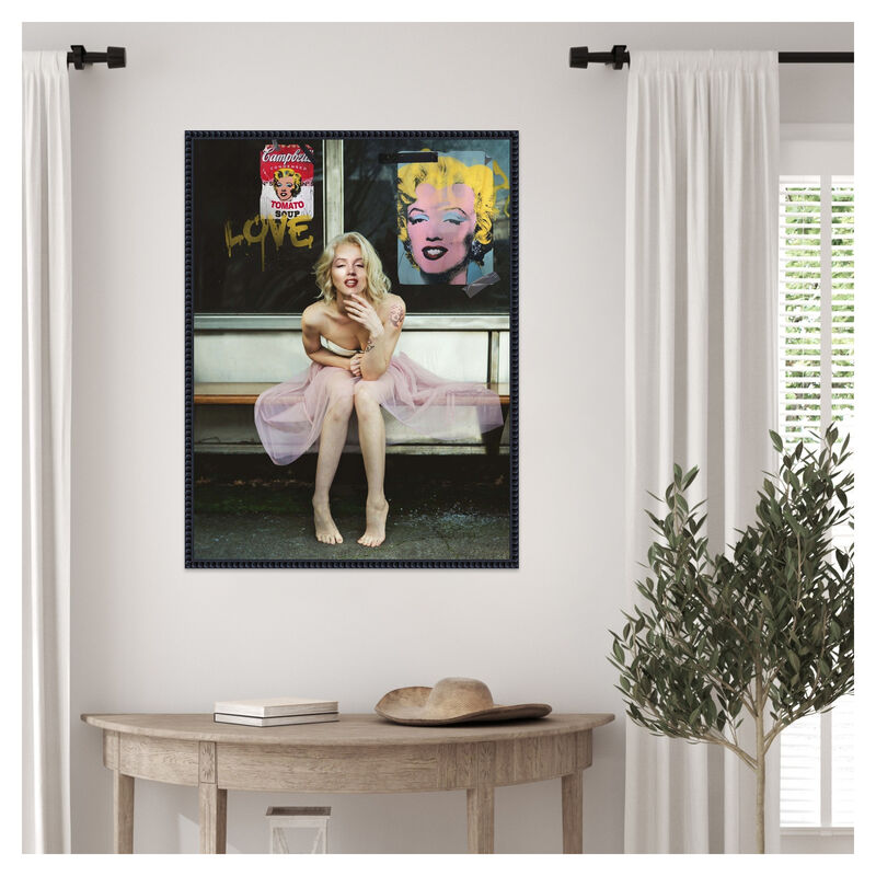New Marilyn by Dikhotomy Framed Canvas Wall Art