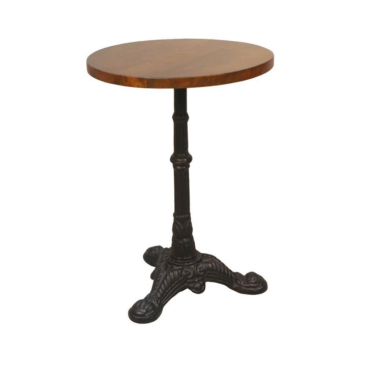 Carolina Chair & Table Brera Accent Table - Chestnut/Black