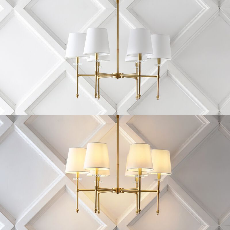 Cillian 6-Light Mid-Century Modern Iron LED Chandelier