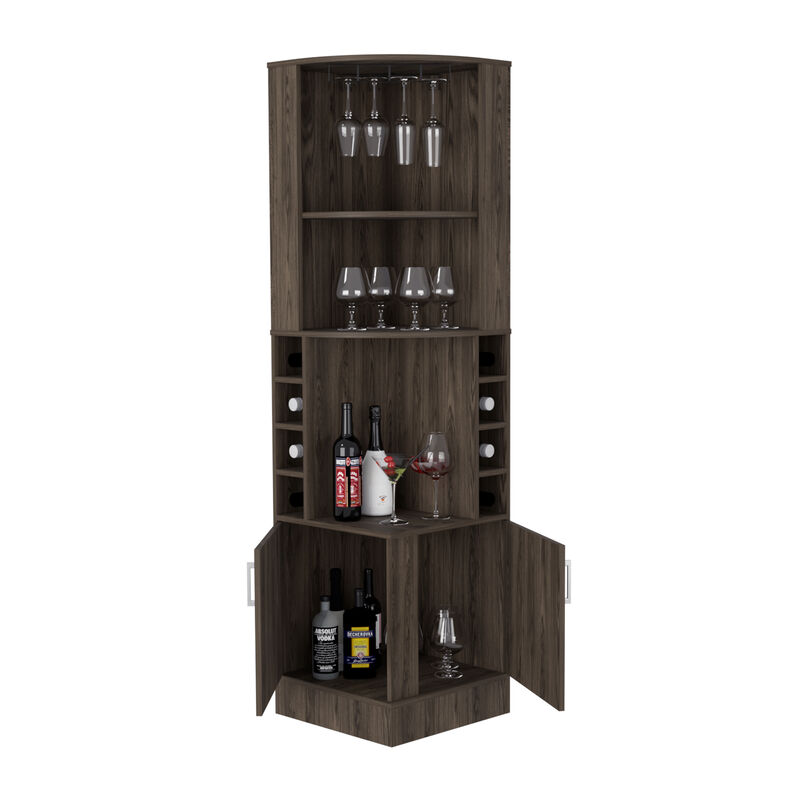 Bar Cabinet Papprika, Living Room, Dark Walnut