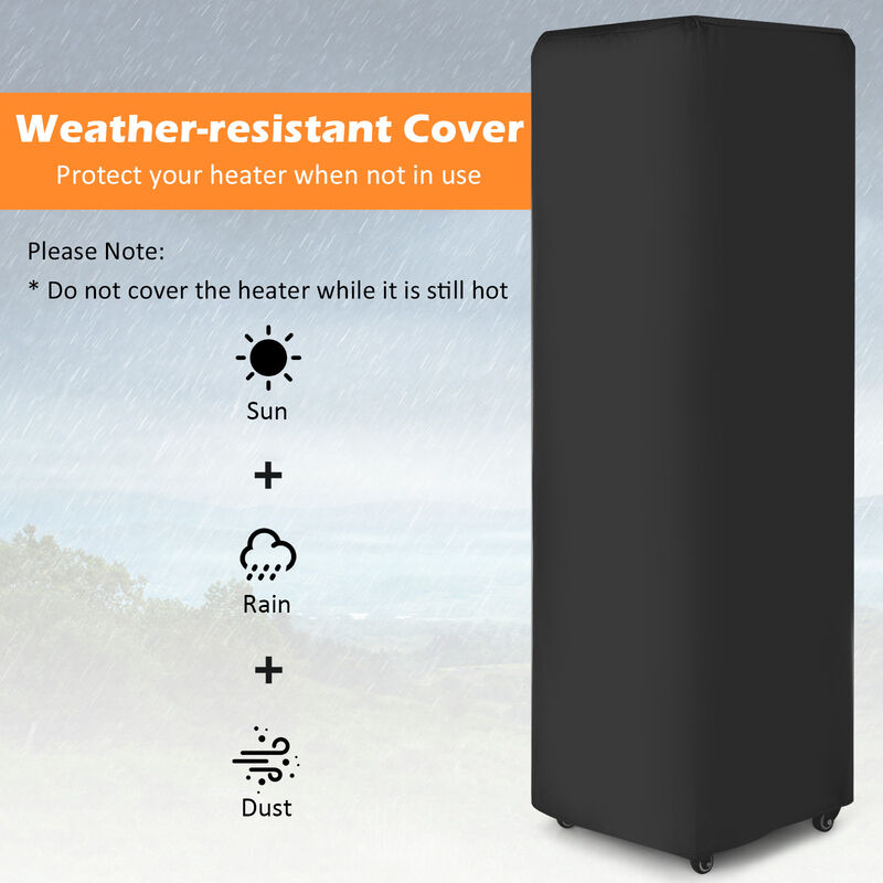 41 000 BTU Propane Patio Heater with Metal Hood
