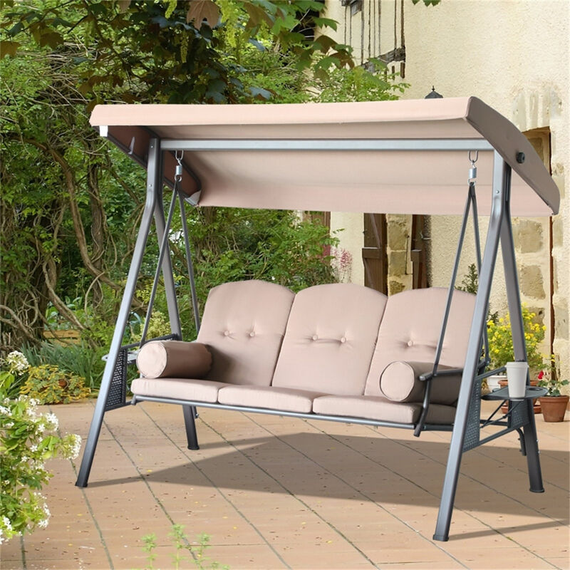 Comfortable Outdoor Swing Chair for Two with Sturdy Frame