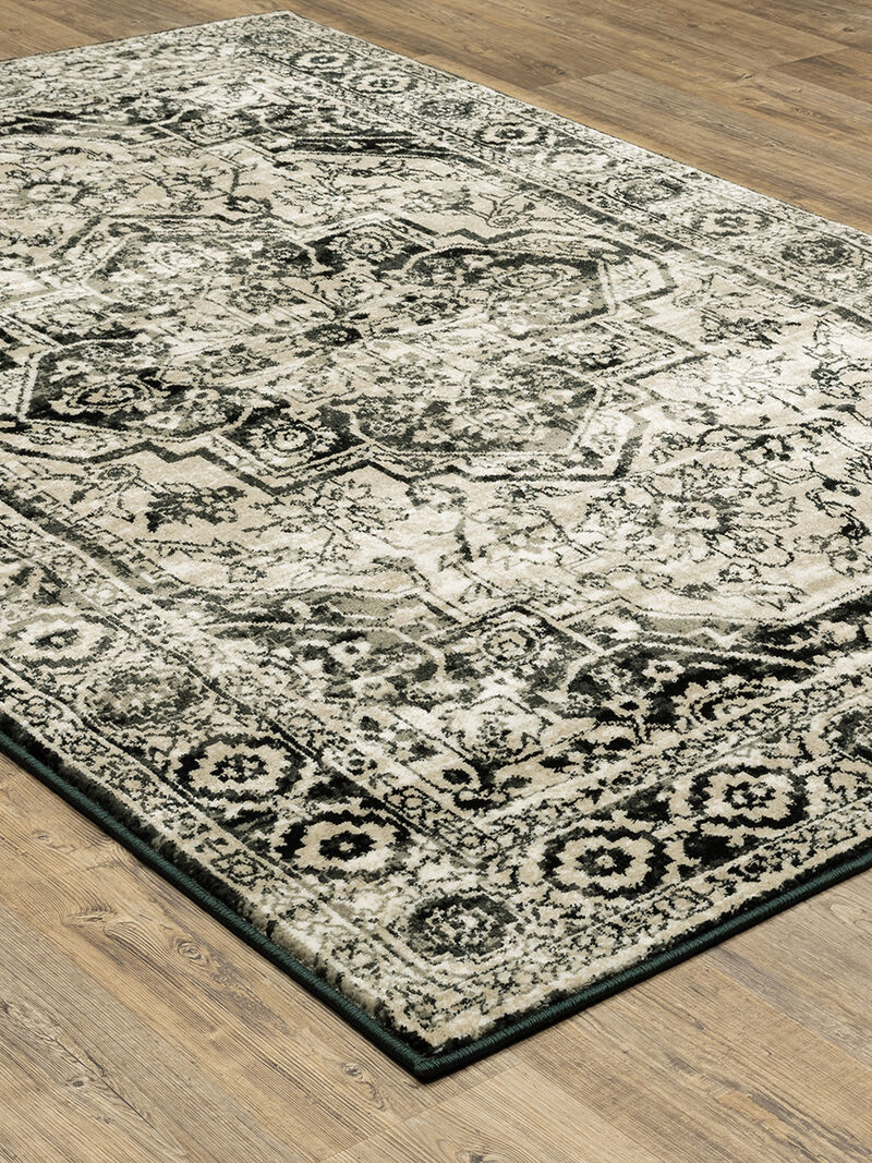 Georgia 1'10" x 7'6" Grey Rug