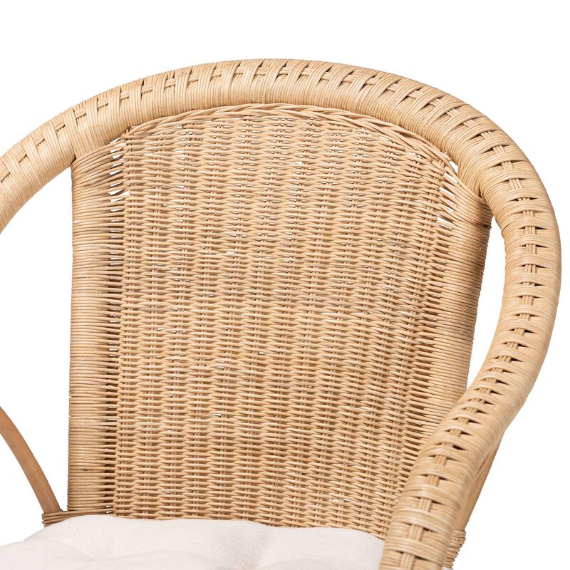 bali & pari Reinu Natural Rattan Dining Chair