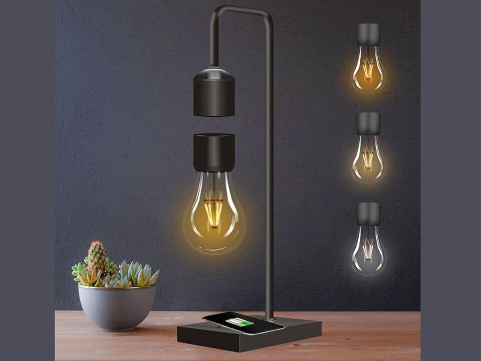 3 Colors Dimmable Artificial Lily Flower Lamps with Crystal Vase for Home Decoration