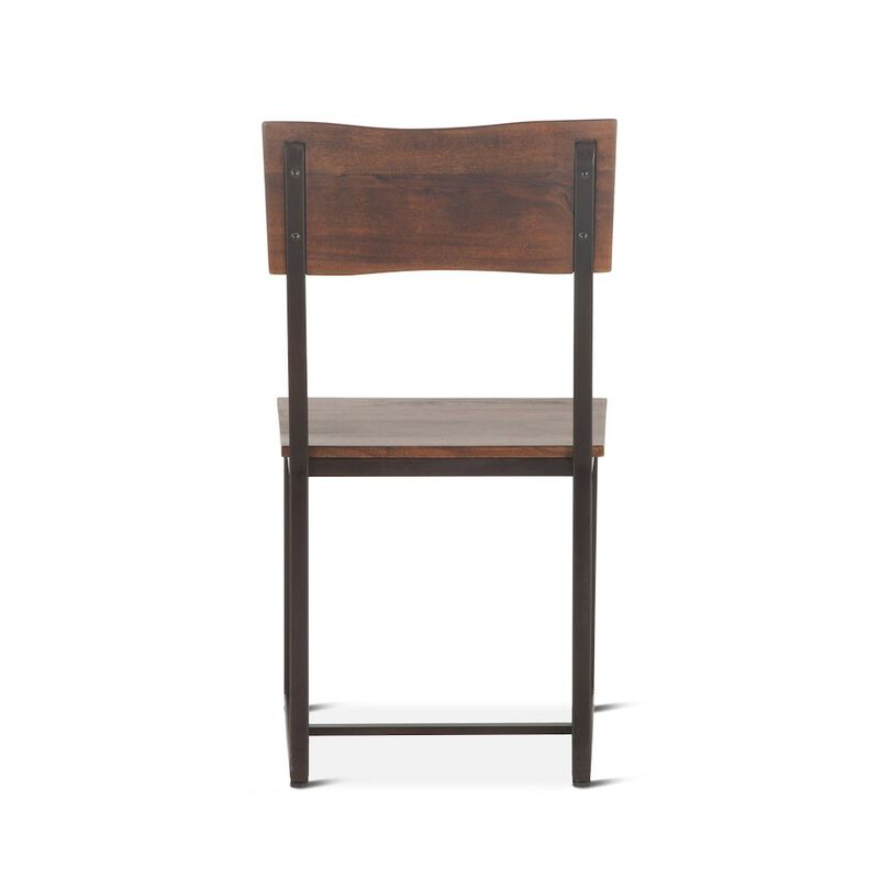 World Interiors Belfrie Dining Chair in Walnut Finish - Single Chair
