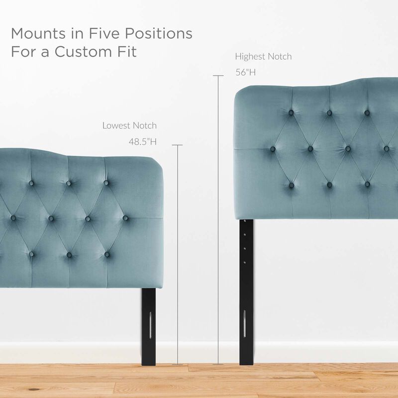 Modway - Annabel Queen Diamond Tufted Performance Velvet Headboard image number 4