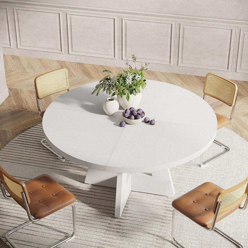 Tribesigns Round Dining Table for 4 image number 4