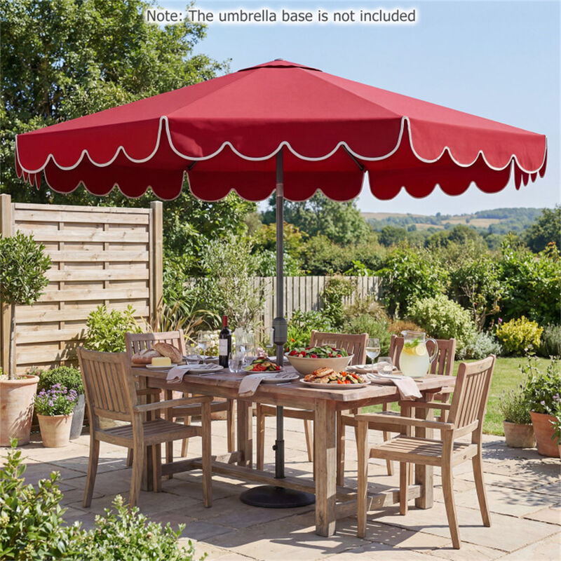 9 foot patio umbrella compaired to 10 foot Tangkula FT Solar with Base Included, Cantilever Offset Hanging Outdoor Umbrella with 96 Multi-Colored Flowing LED Lights, Modes, Tilt Adjustment, 360 Rotation, Crank for Pool Yard Maximize your comfort with the Pellebant 9 ft Clihome 10 ft Patio Umbrella
