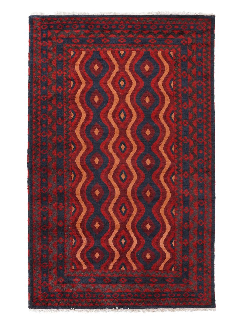 RUGSOTIC CARPETS HAND KNOTTED WOOL & SILK ECO-FRIENDLY ORIENTAL AREA RUGS  - Rectangle Shape, Classic Oriental Traditional , Low Pile Handmade Area Rugs (AF0113) image number 0