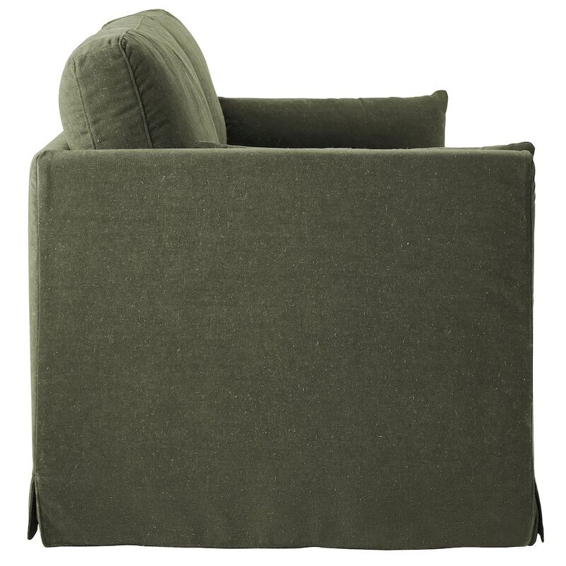 Wellfleet 85" Slipcovered Fabric Sofa image number 3