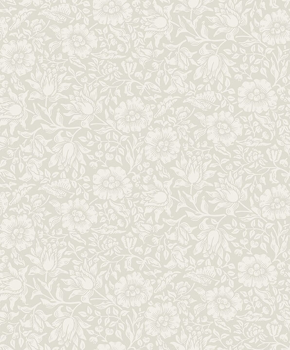 Mallow Dove Floral Vine Wallpaper