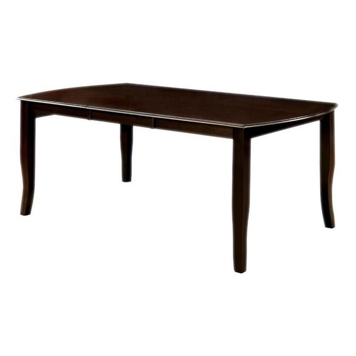 Woodside Contemporary Dining Table, Expresso Finish-Benzara