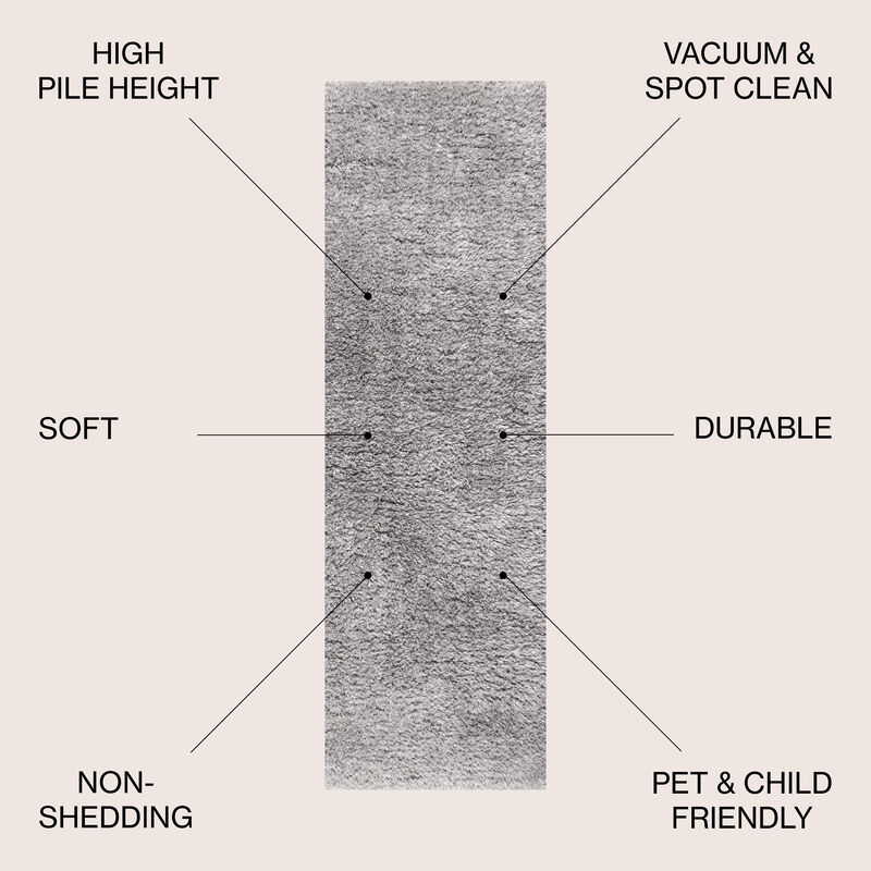 Aydin Solid Plush Shag Area Rug image number 2