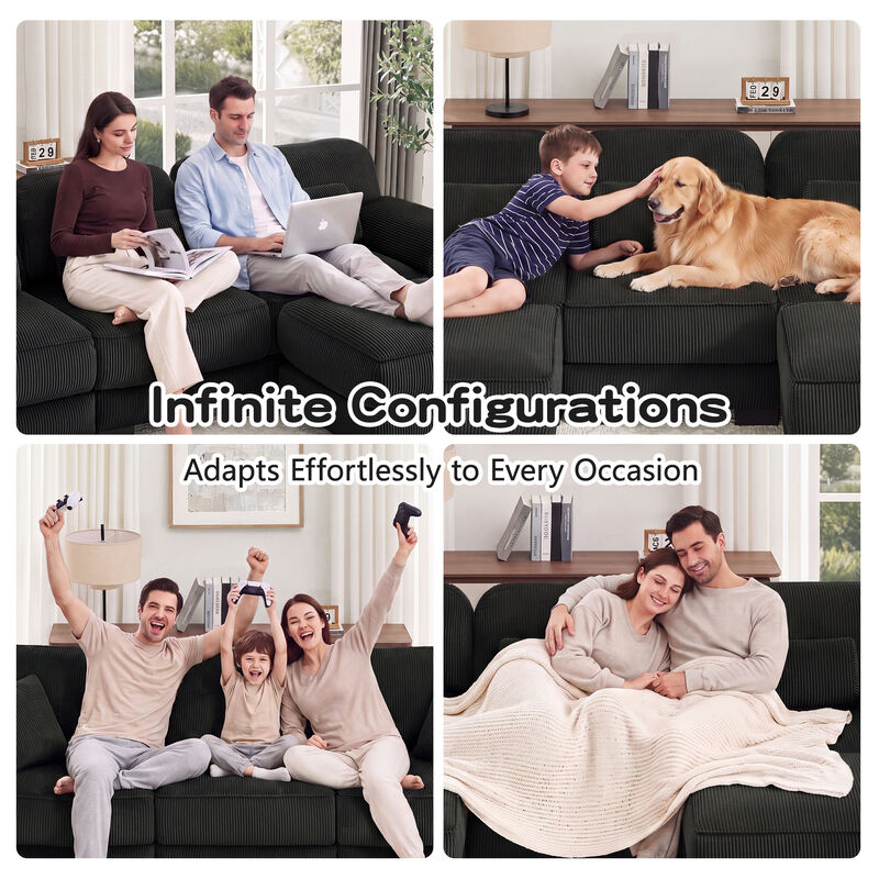 Rongir 2-Seater Sofa with Ottoman image number 6