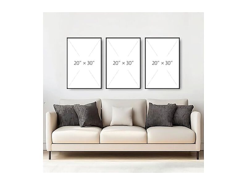 Abstract Wall Art Mid Century Modern 3 Pack Framed Crystal Porcelain Sun Moon image number 2