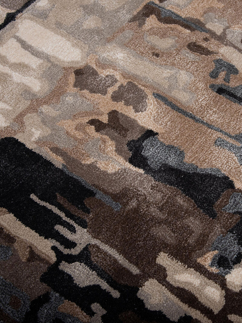 Kinetic KIN533 Brown/Blue 7'9" x 9'9" Rug
