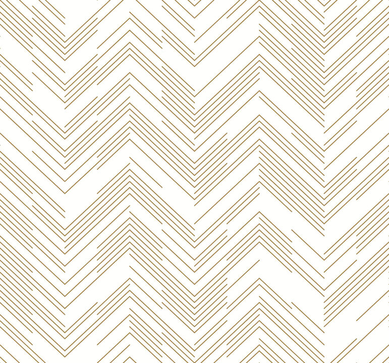 Polished Chevron White & Gold Wallpaper