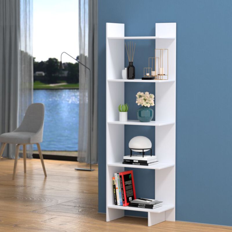 Hivago 5-tier Freestanding Decorative Storage Display Bookshelf