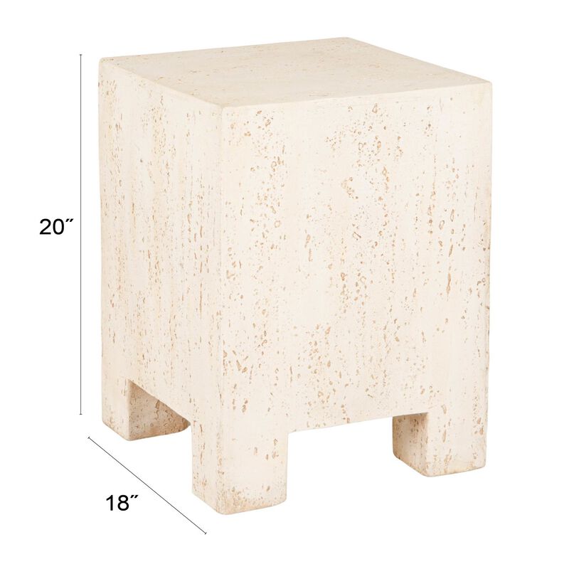 Magnesium Oxide Indoor Outdoor Square Side Table image number 2