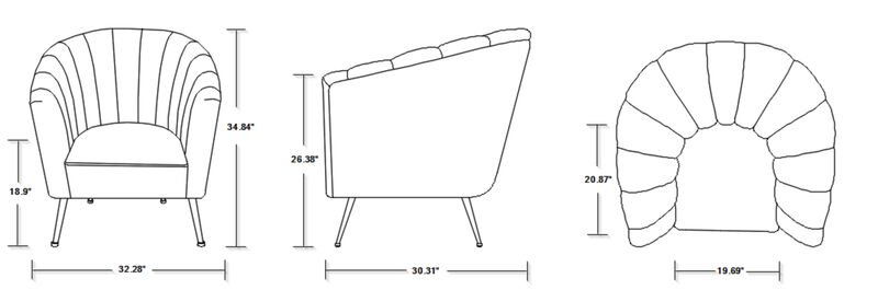 Rosemont Pink Accent Chair