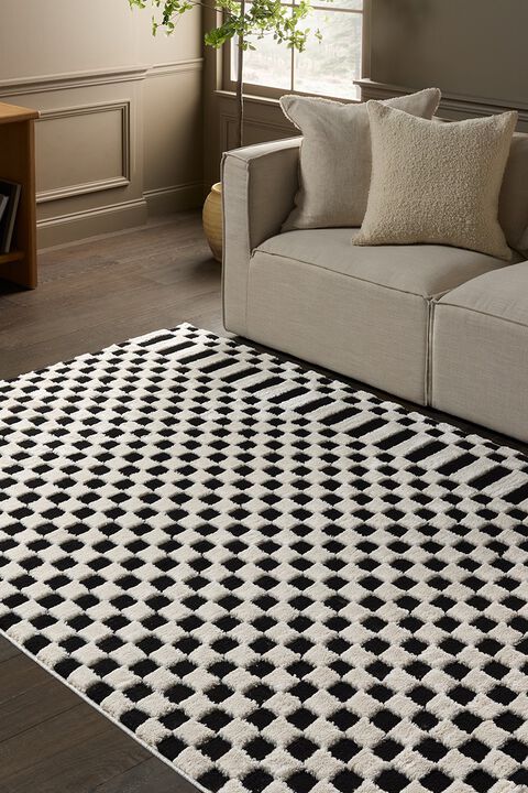 Jaida Casa Black 7'10" x 10' Rug by Label J x Jaipur Living