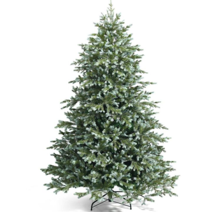 Hivvago 7 Feet Artificial Christmas Tree with 1260 Mixed PE and PVC Tips