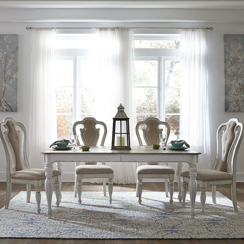 Liberty Furniture 5 Piece Rectangular Table Set in Rubberwood Solids w/ White Oak & Birch Veneers image number 7
