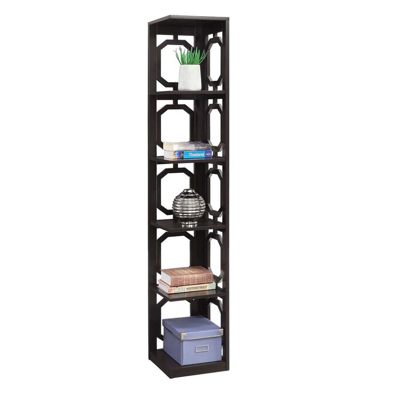 Convience Concept, Inc. Omega 5 Tier Corner Bookcase