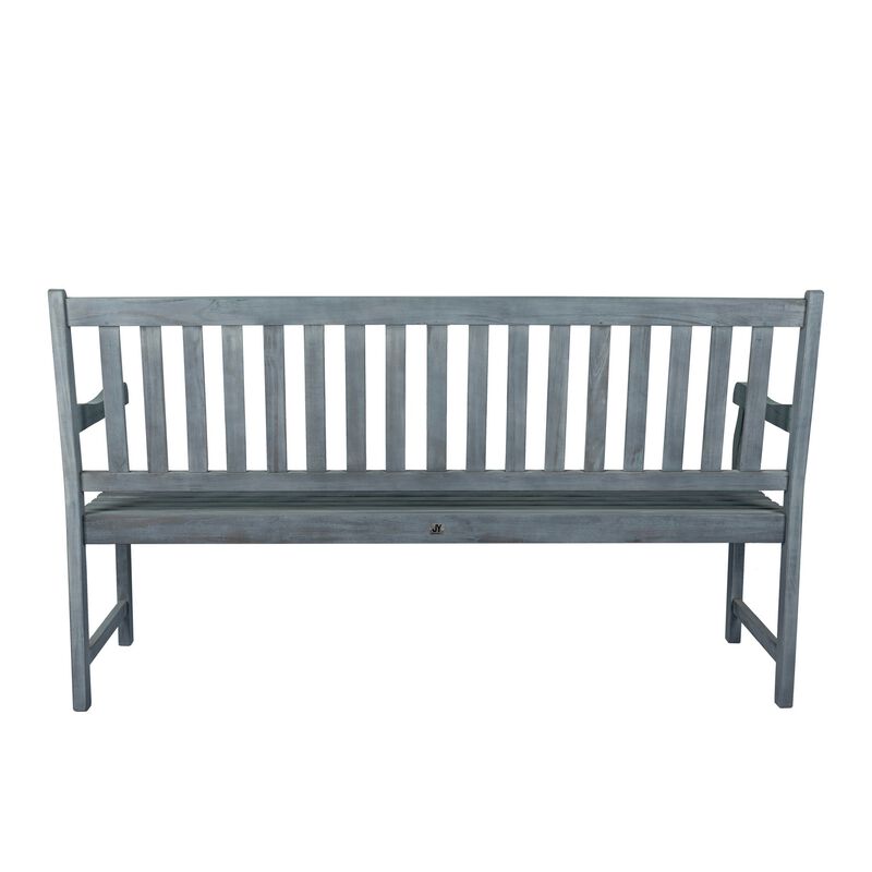 Laurel Slat Back Acacia Wood Outdoor Garden Patio Bench