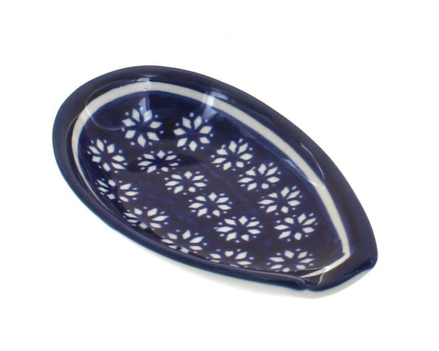 Blue Rose Polish Pottery Kalina Small Spoon Rest