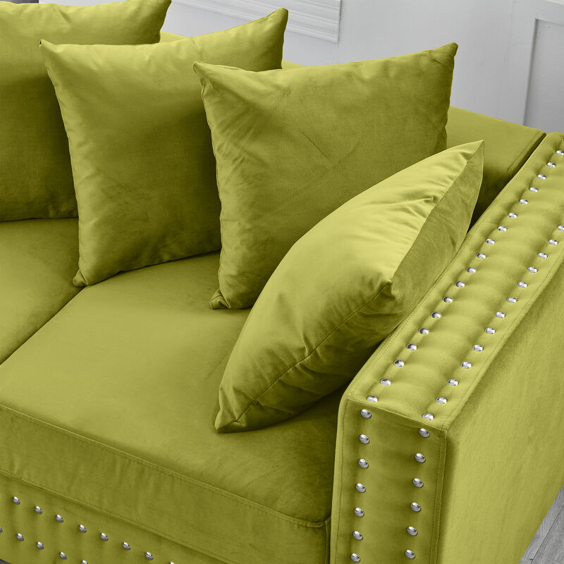 Modern Design Living Room Sofa Square armrest image number 5