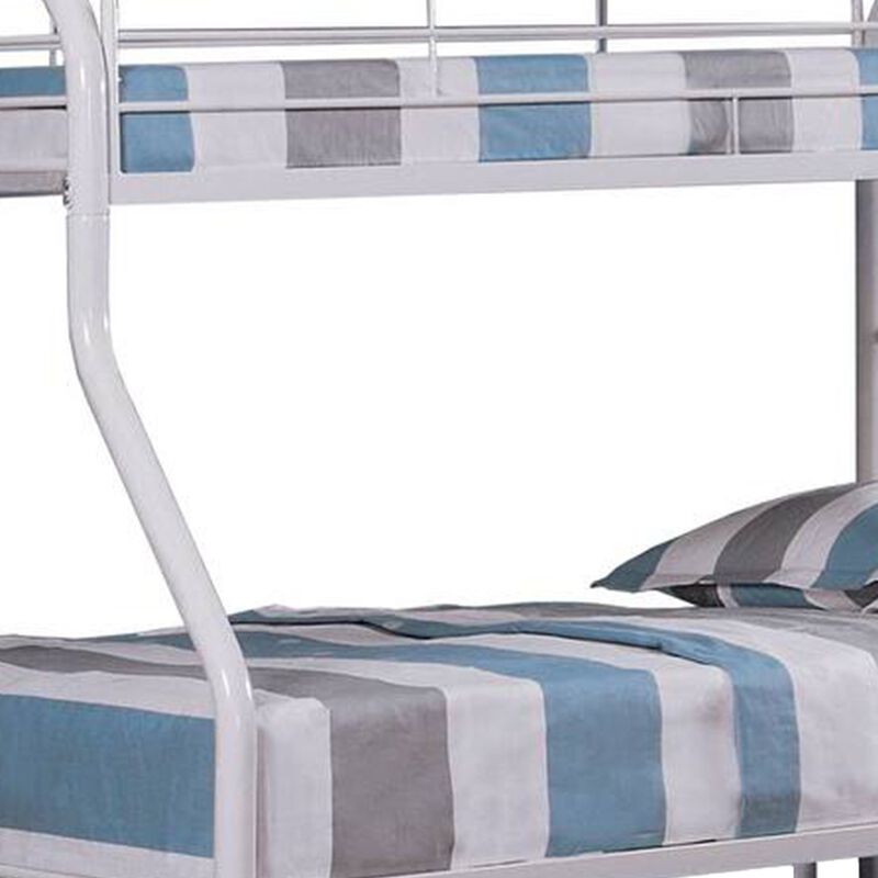 Fegy Bunk Bed with Ladder and Rails, Metal Frame image number 2