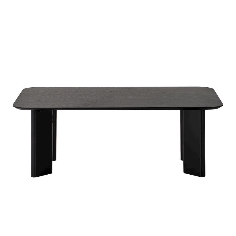 Omax Decor Joss Rectangular Shape Modern Wood Coffee Table in Black Ash