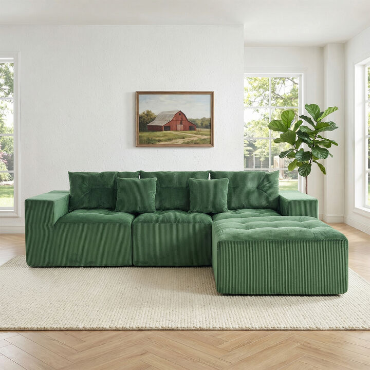Frif L-Shaped Modular Compression Sofa