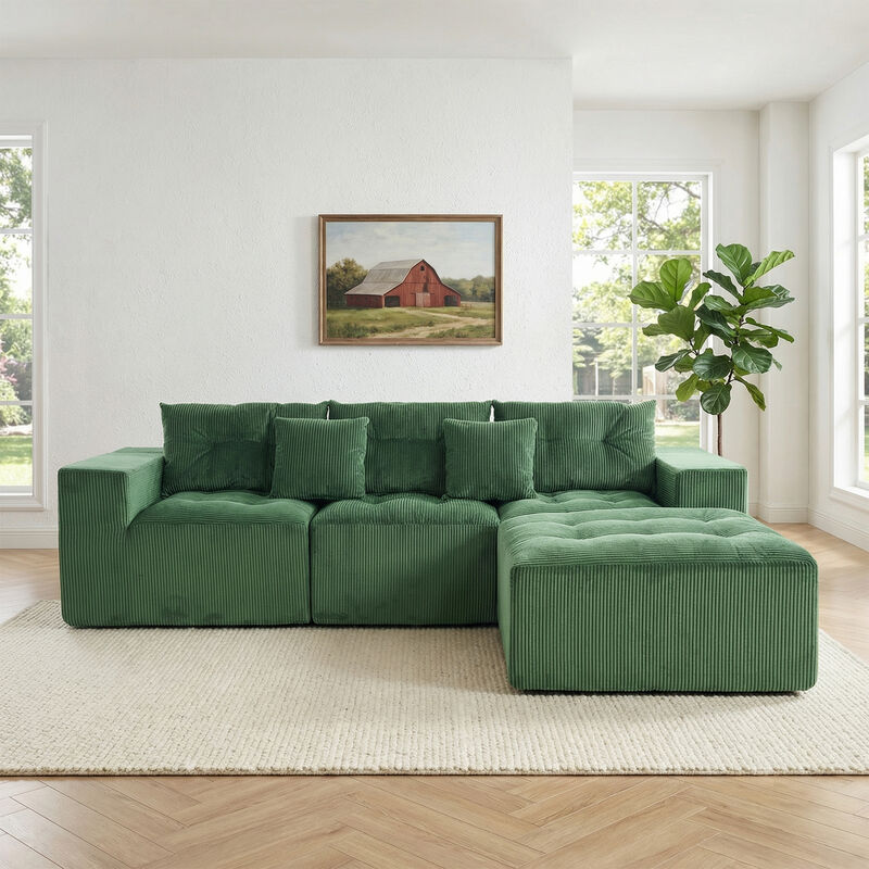Frif L-Shaped Modular Compression Sofa image number 1