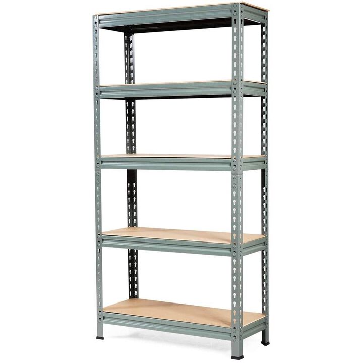 Hivvago Heavy Duty 60 inch Adjustable 5-Shelf Metal Storage Rack