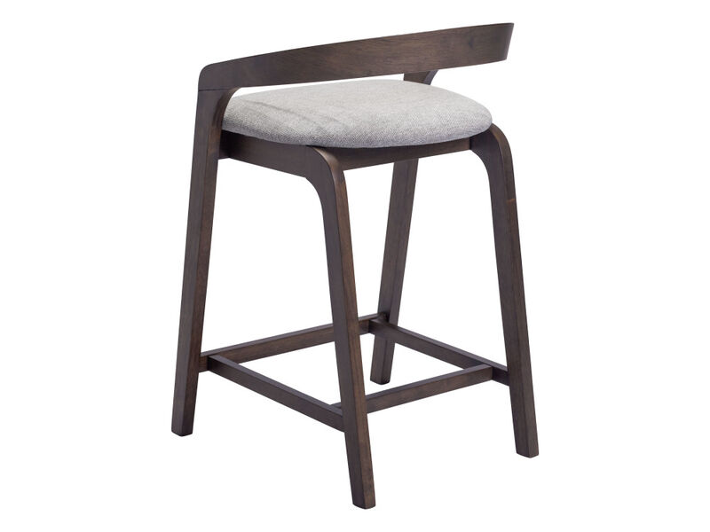 Troy Counter Stool (Set of 2) Dove Gray & Espresso image number 4
