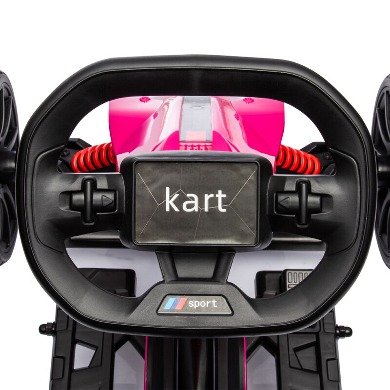 BreeBe 12V Electric Go Kart for Kids w/ Adjustable Speed image number 7