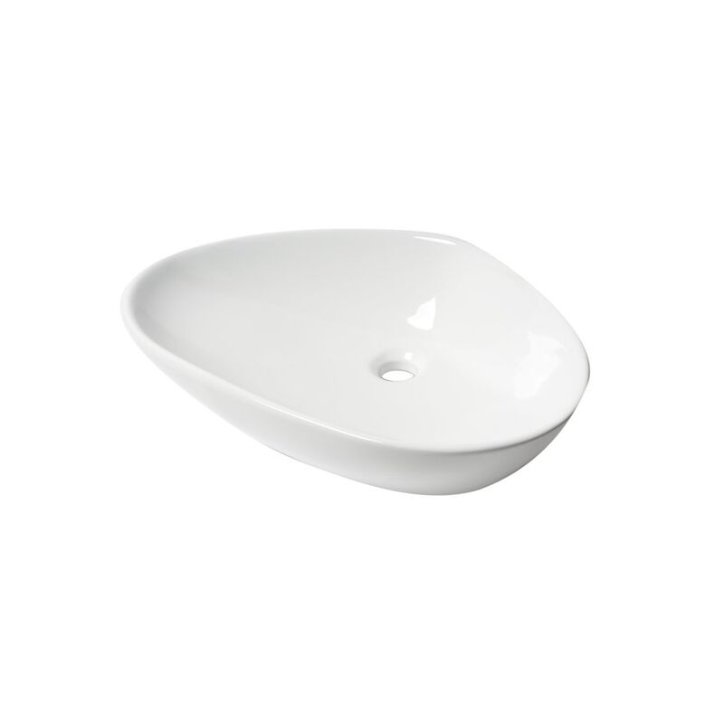 ALFI brand White 23 Fancy Above Mount Ceramic Sink