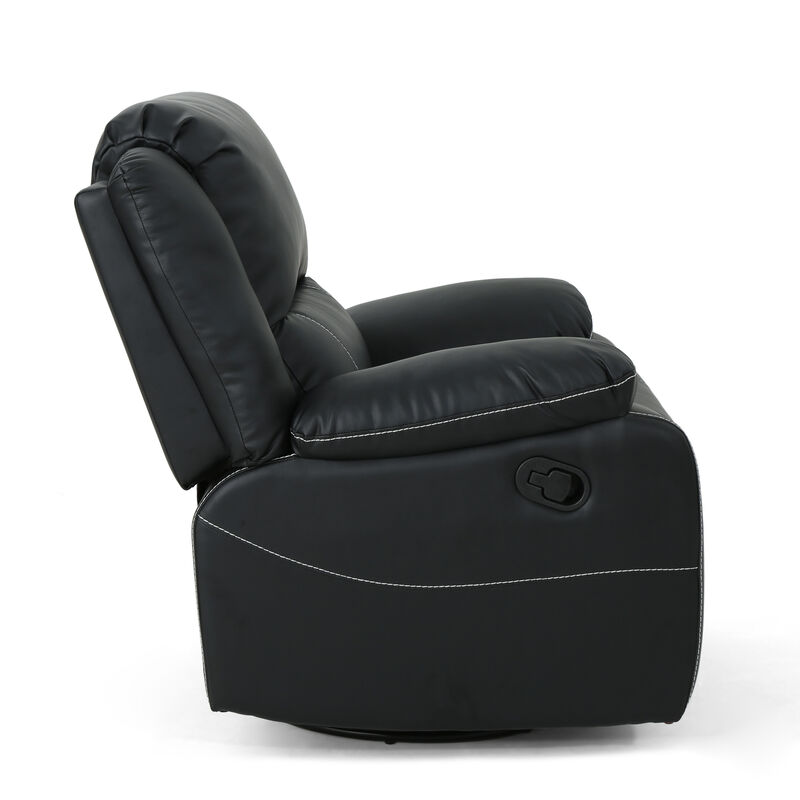 Merax Faux Leather Manual Swivel Standard Recliner