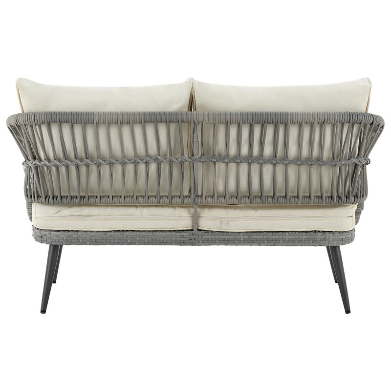 Riviera Cream Loveseat Patio Set